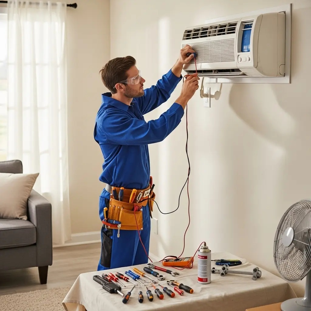 Kırkağaç Kumtel Kumtel klima gaz dolumu ve bakım – Enerji verimliliği artırıldı. - Teknik servis örneği